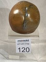 Front view of Cathi Jefferson salt shaker showing glaze pattern and overall form