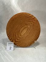 front view showing grain pattern and overall shape