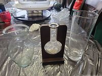 All three vases side by side on table