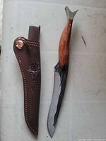 Knife and sheath side by side