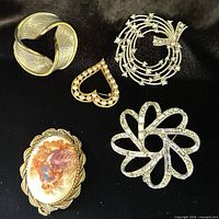Group shot showing all five jewellery pieces