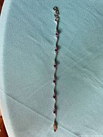 Entire bracelet showing stone placement and overall length