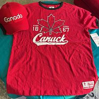 T-shirt and cap full view