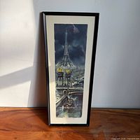 Full view of framed print showing artwork, mat, and frame