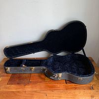 Case open showing blue velvet interior and overall shape