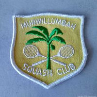 Front view of embroidered patch showing full design