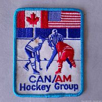 Front view of full patch showing design and colors