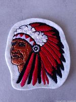 Front view of embroidered patch full detail