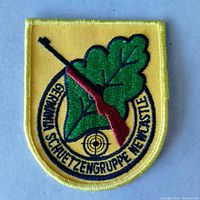 Full frontal view of the embroidered patch