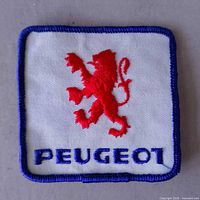 Front view of entire patch showing logo and text