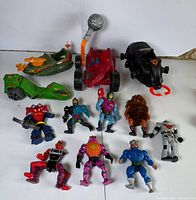 Group shot of vehicles and figures