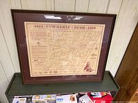 Framed Township of Rush map full view