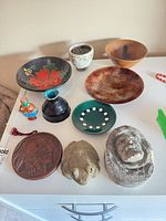 Group view of all items laid out on surface