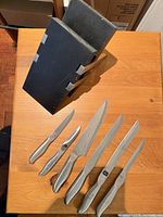All knives laid out with knife block