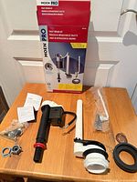 Kit box front and all components laid out