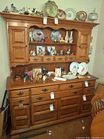 Full view of hutch with contents in place