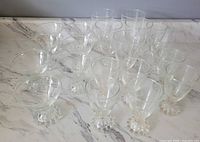 Full set of 20 Boopie glasses grouped by type