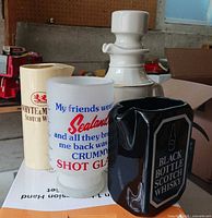 four barware items grouped