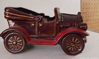 left side profile of ceramic car planter