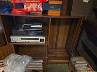 overall view with compartments and electronics for scale