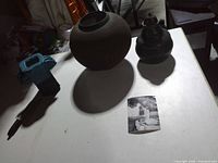 All three pottery pieces with reference photo