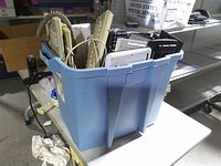 Tote with multiple keyboards visible