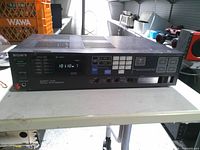 Front view showing brand, display, controls