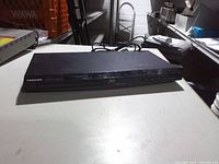 Front view of Toshiba Blu-ray player on table