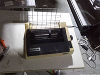 Top view of Star Gemini-10X printer with paper guide