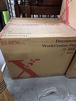 Sealed Xerox Document WorkCentre Pro retail carton showing model numbers 635/645