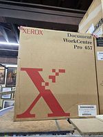 Front of sealed Xerox Document WorkCentre Pro 657 box