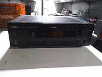 Front view showing display, controls and headphone jack