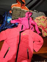 Group shot of all six clothing items laid out