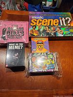 All five games grouped on table