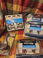 Group shot of all five sealed door handle packages