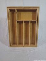 Organizer in contracted position showing compartment layout