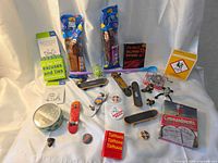 Full layout of assorted small items