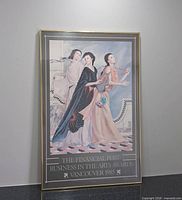 Full view of framed Heather Cooper signed poster