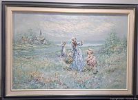 full view of framed painting