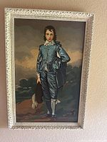 Blue Boy framed print close-up