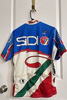 Rear view of jersey showing Sidi graphics, VEFC crest, rear pockets