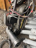 Full view of Minn Kota trolling motor with wiring harness