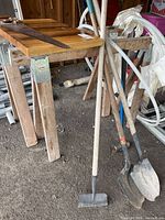 Overview of sawhorses, tools and tubing