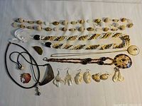 All jewellery pieces laid out for overview