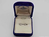 earrings in presentation box, full view