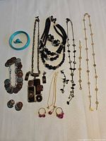 All jewellery pieces laid out together for overview