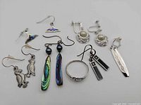 All items laid out showing designs and materials