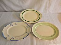 All three platters front view