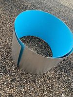 Roll showing both silver and blue faces