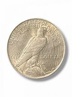 Reverse eagle side of 1922 Peace Dollar